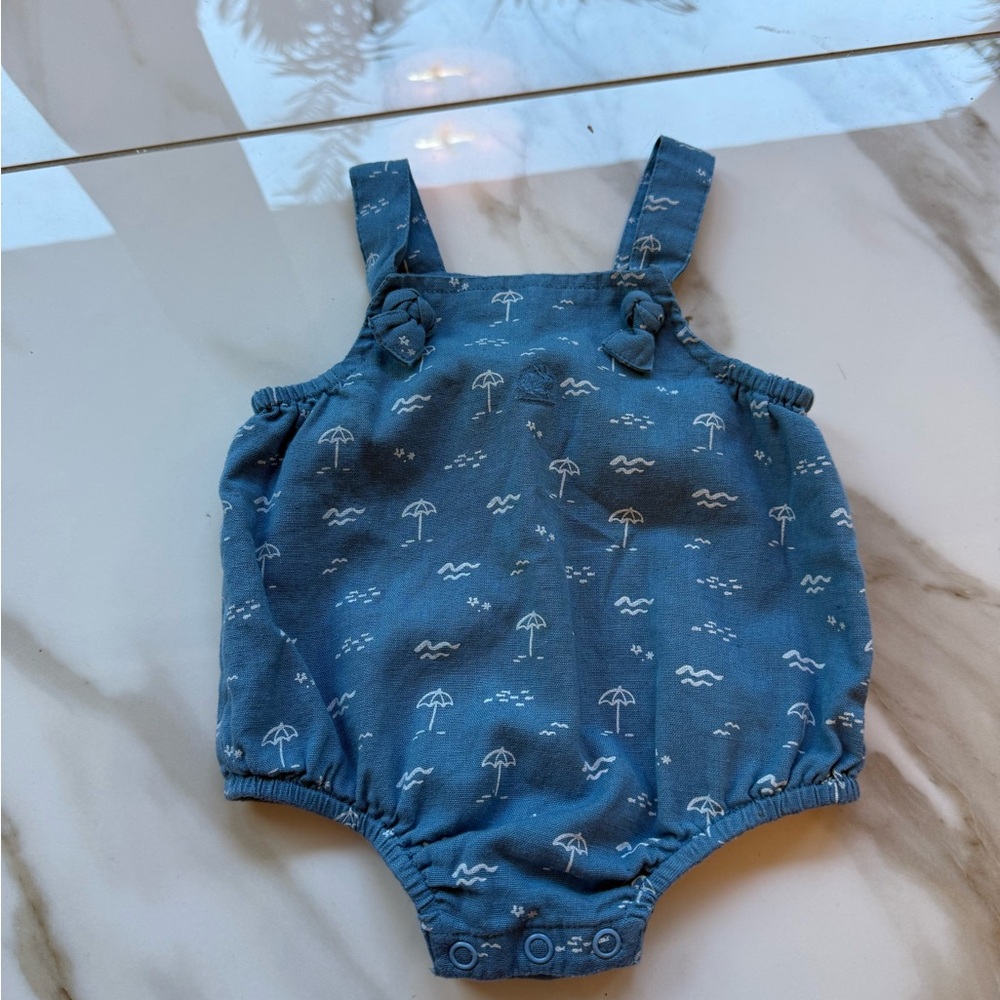 Babycottons Blue Romper